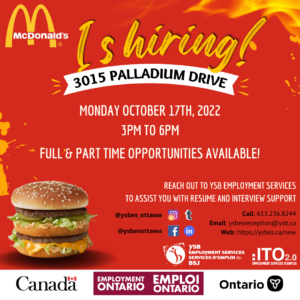 mcdonalds hiring ottawa