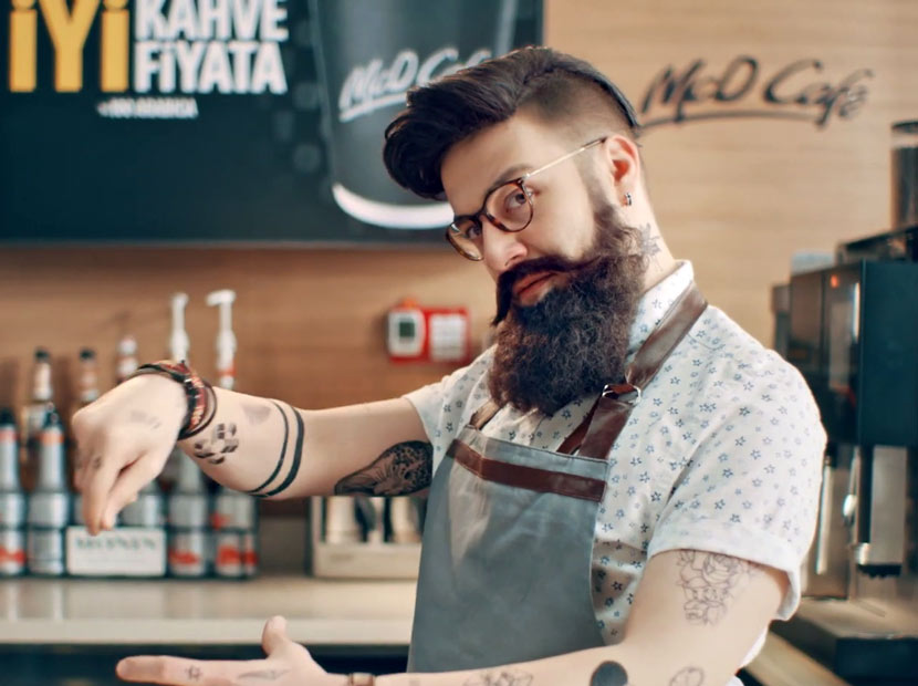 mcdonalds kahve reklamı oyuncuları