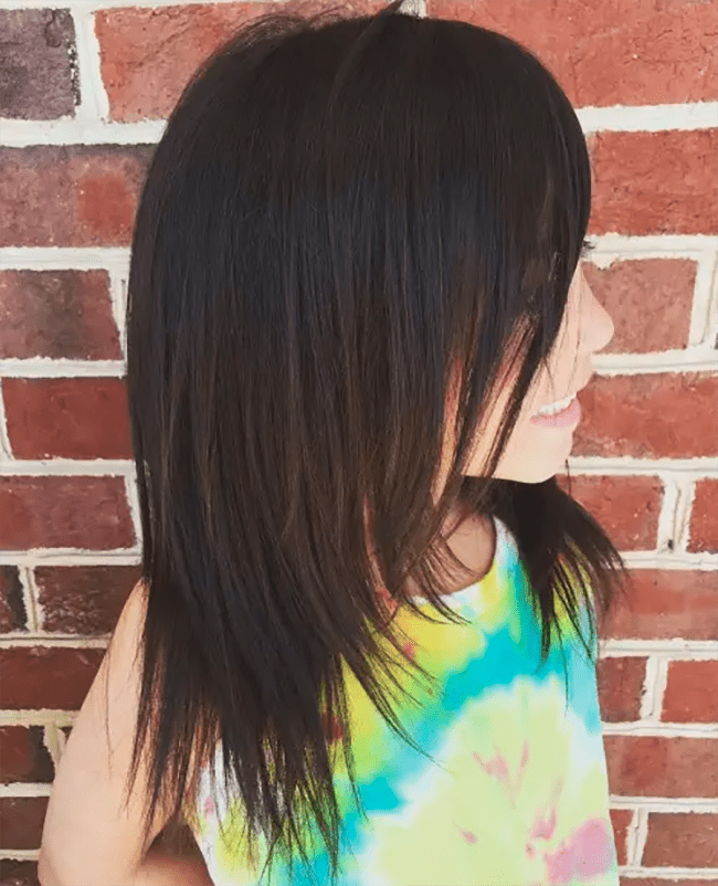 medium hair cut for girls kids