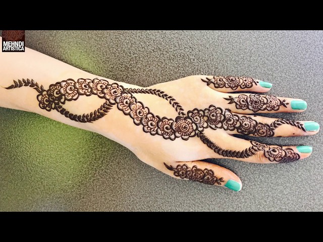 mehndi bel design easy