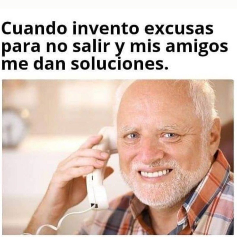 meme señor sonriendo