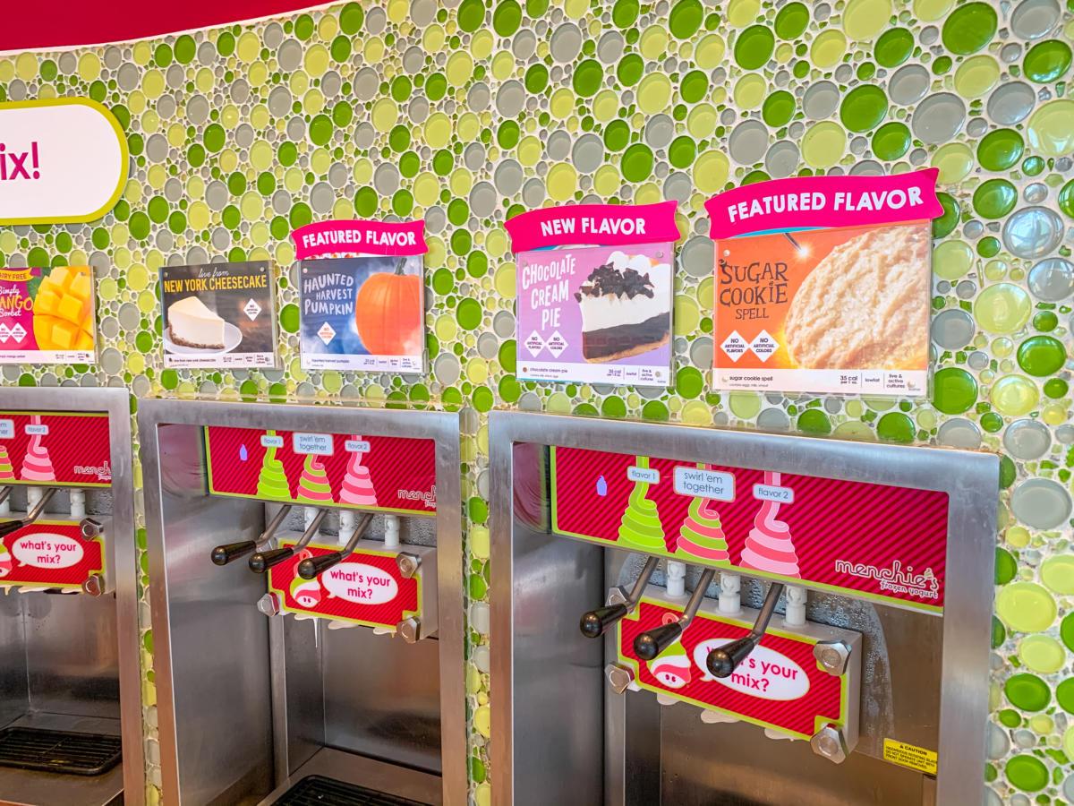 menchies frozen yogurt menu