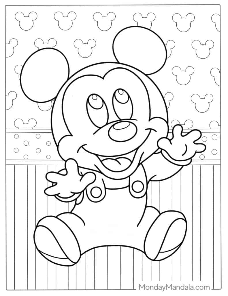 mickey mouse coloring pages to print for free