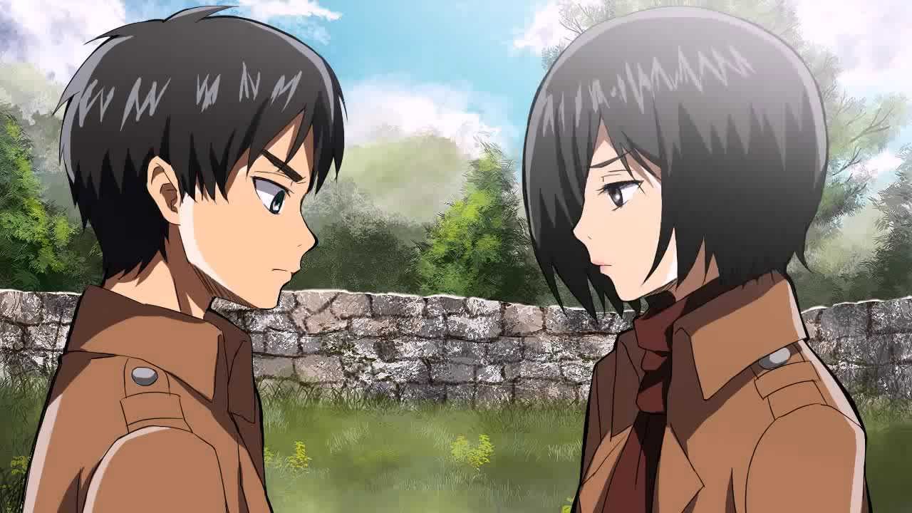 mikasa eren kiss