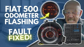 mileage flashing fiat 500