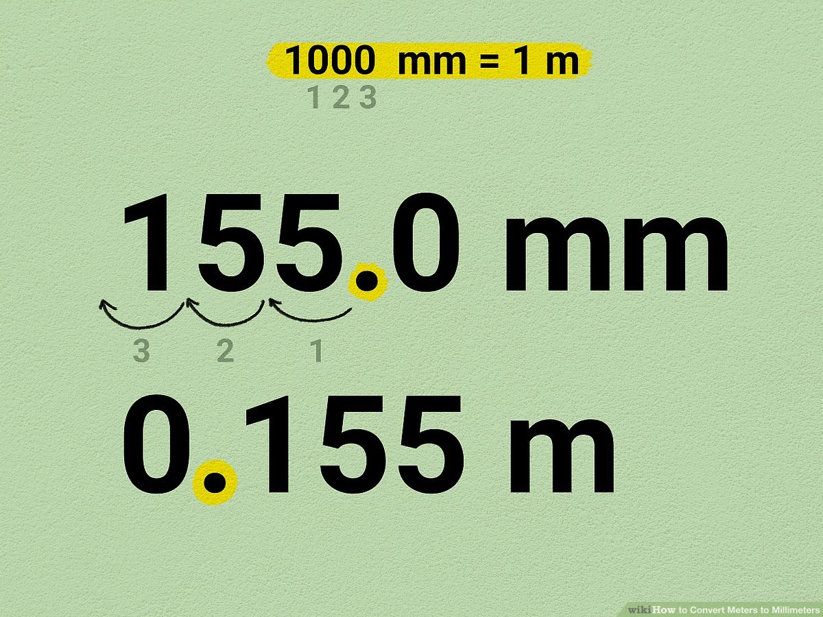 millimeters to meters