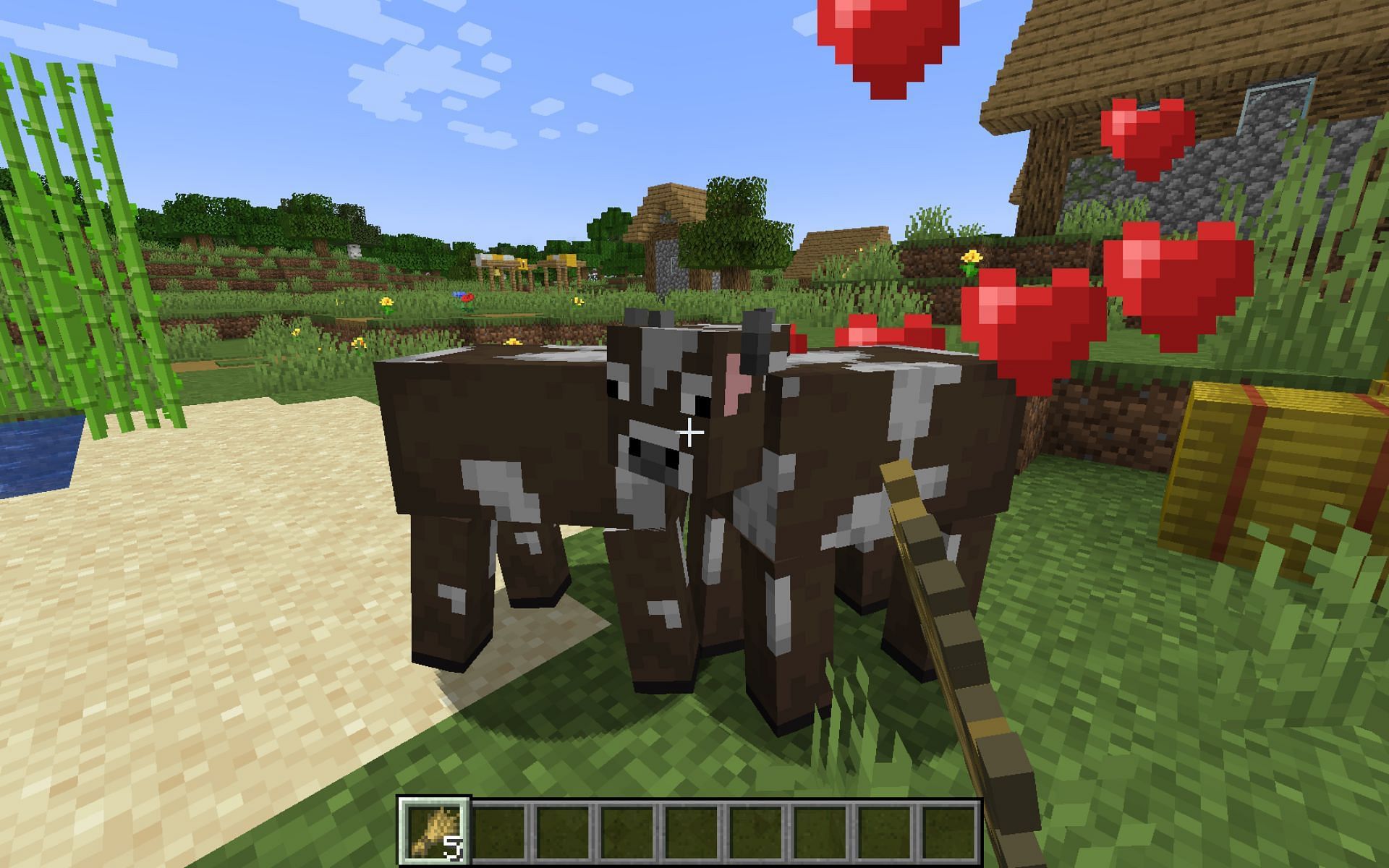 minecraft breed cows