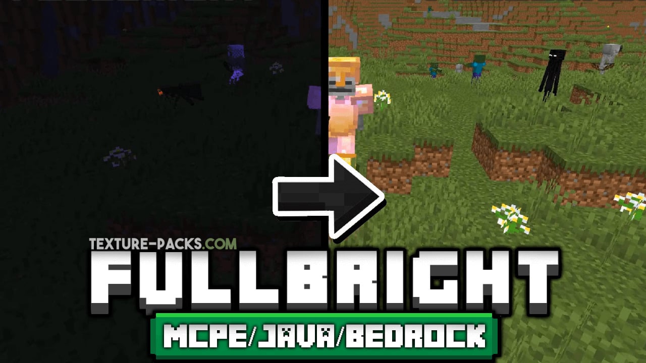 minecraft fullbright texture pack