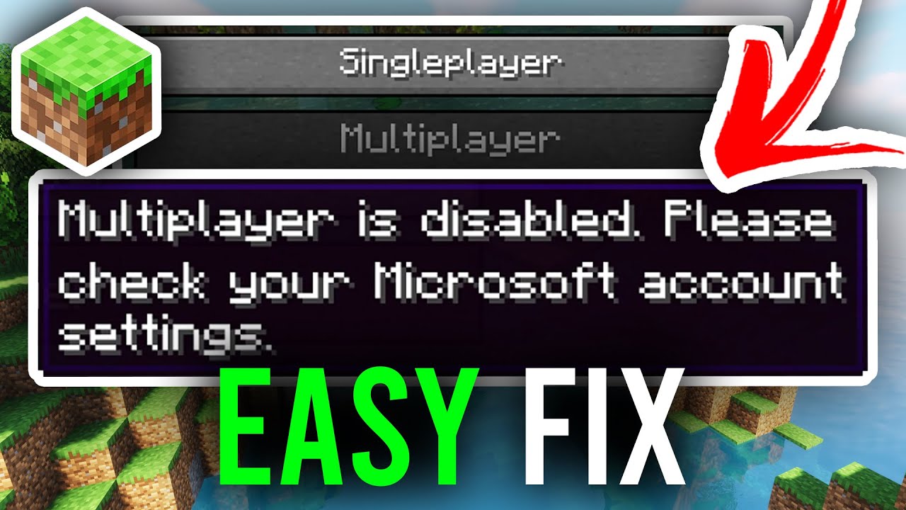 minecraft multiplayer settings greyed out