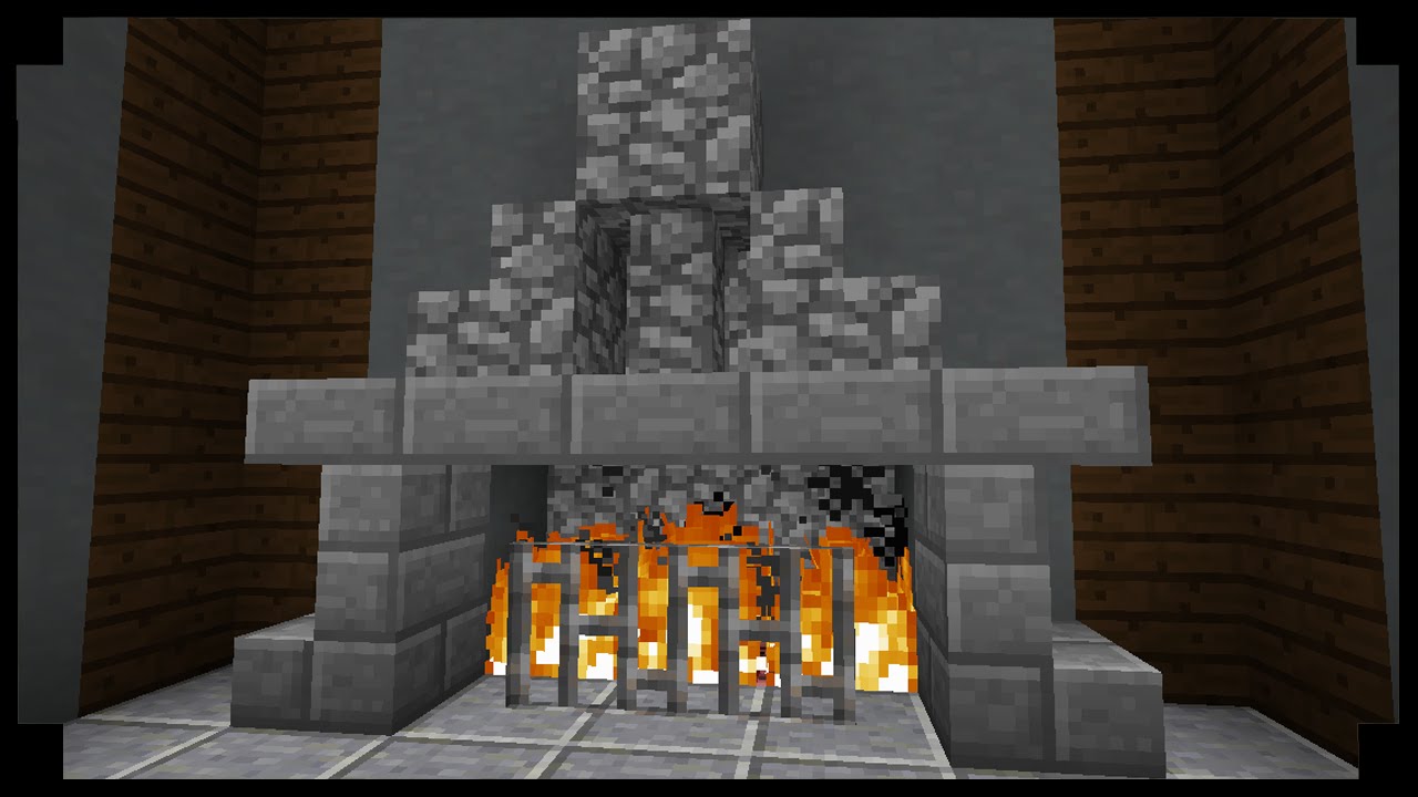 minecraft small fireplace