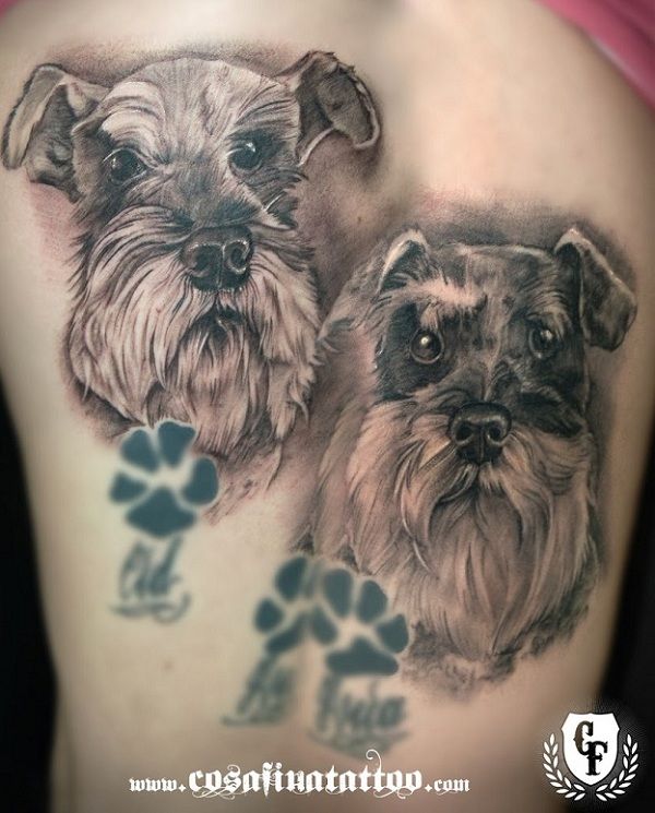 miniature schnauzer tattoo