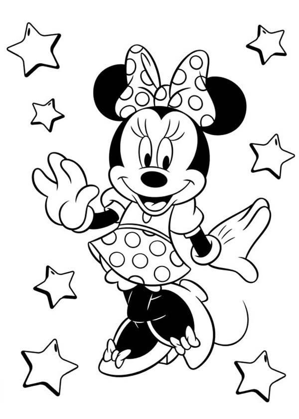 minnie mouse para colorear e imprimir