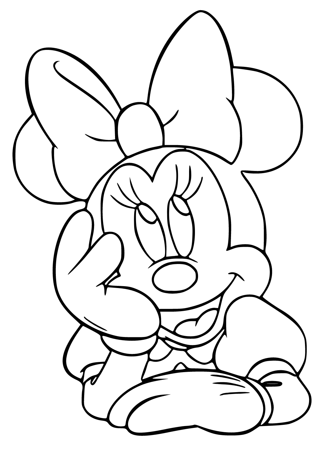 minnie mouse para colorear