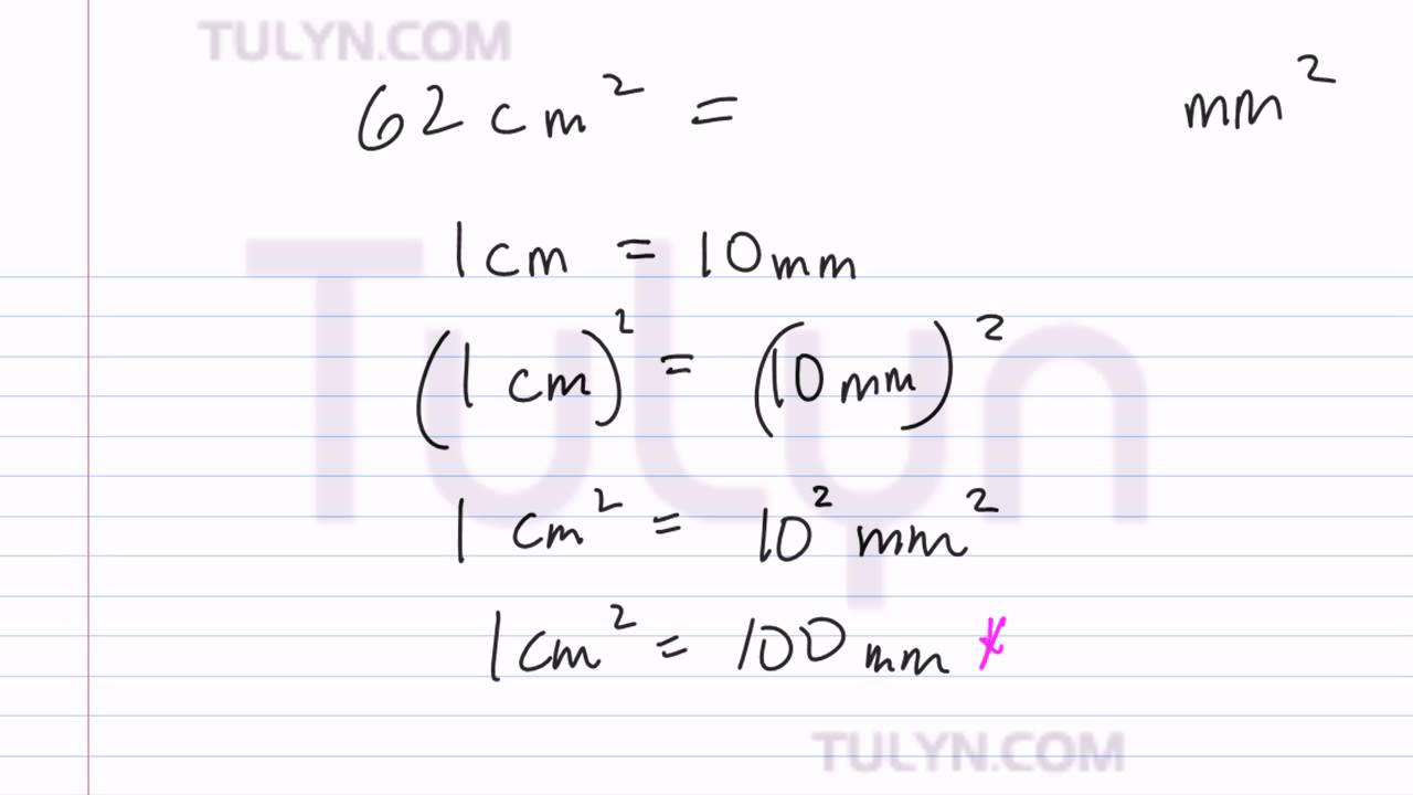 mm squared to cm squared