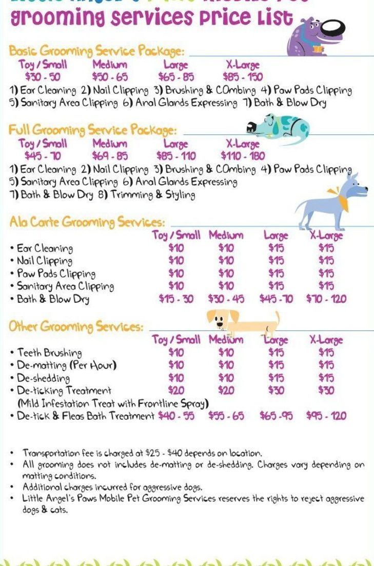 mobile dog wash prices near me