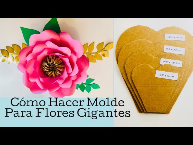 moldes para flores gigantes para imprimir gratis