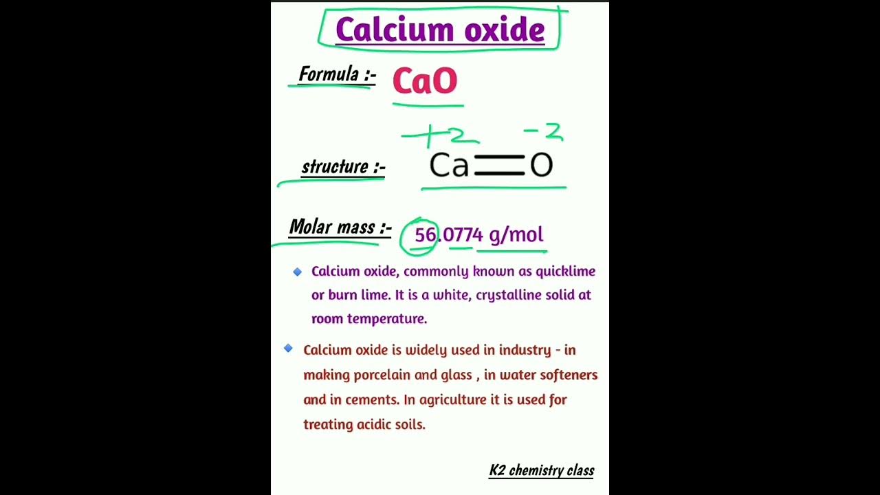 molecular mass of calcium oxide