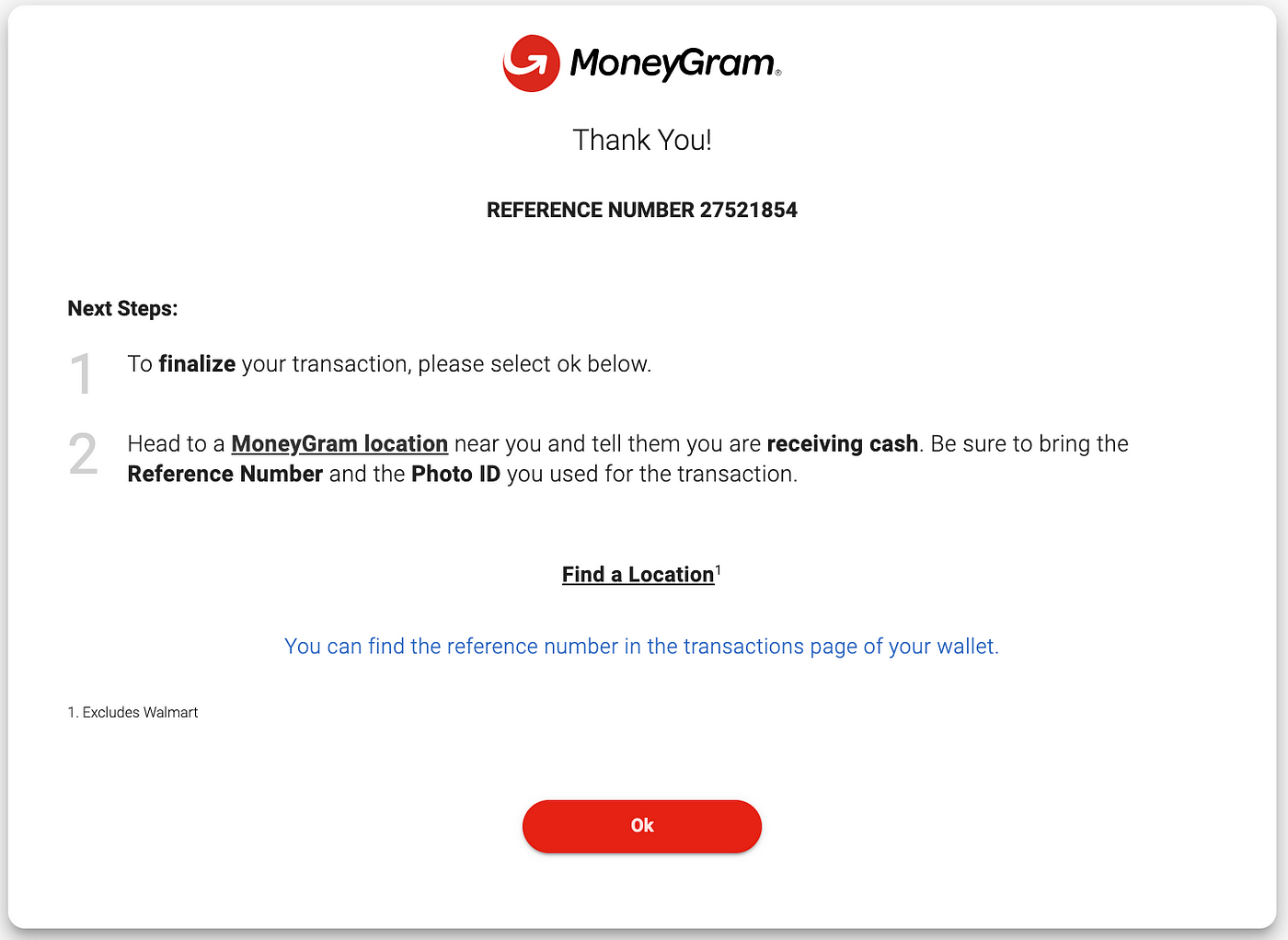 moneygram reference number how many digits