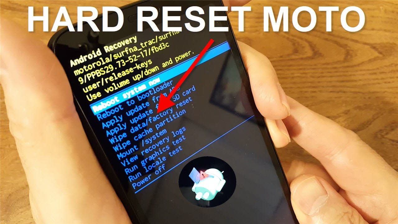 moto hard reset