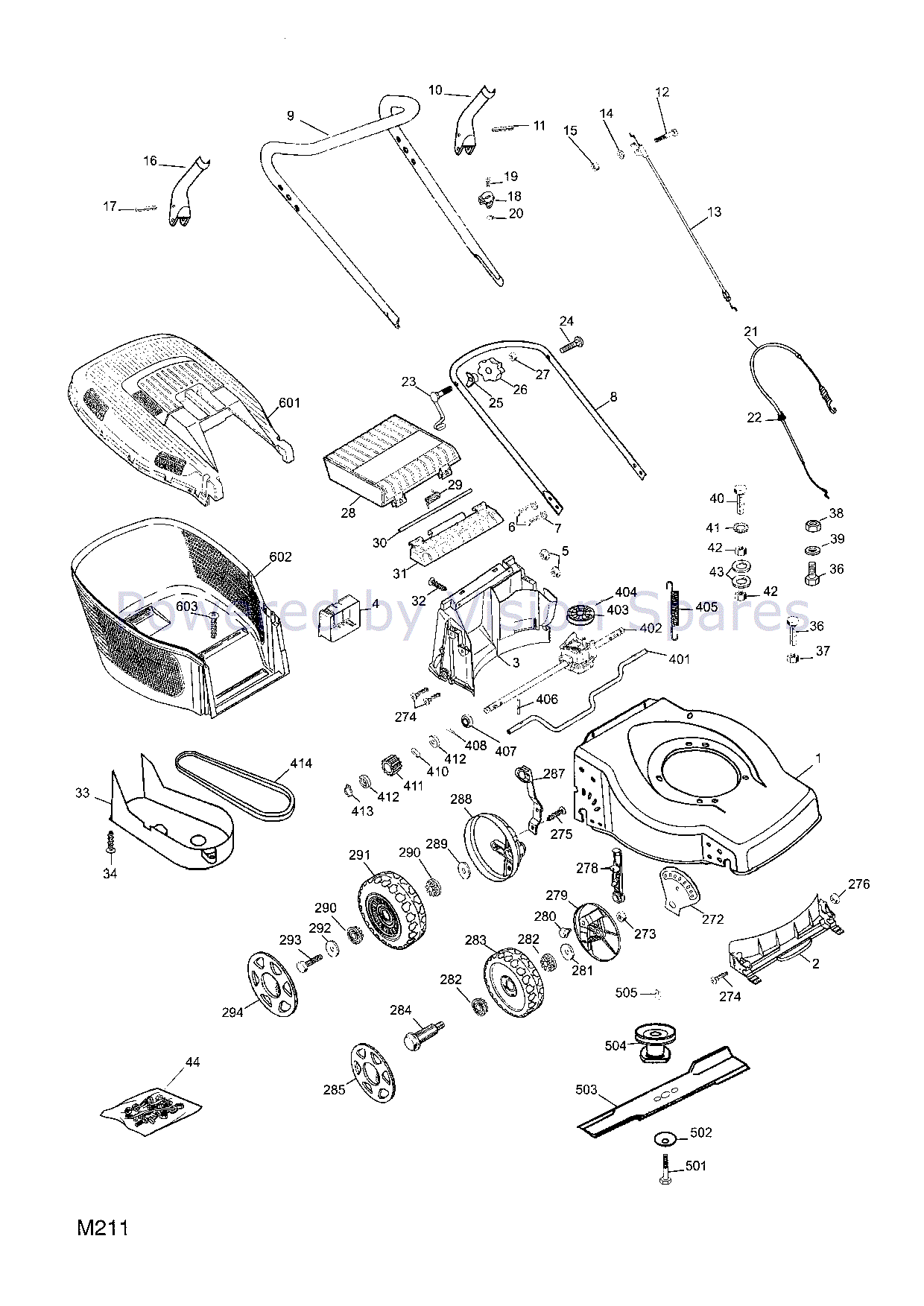 mountfield mowers parts