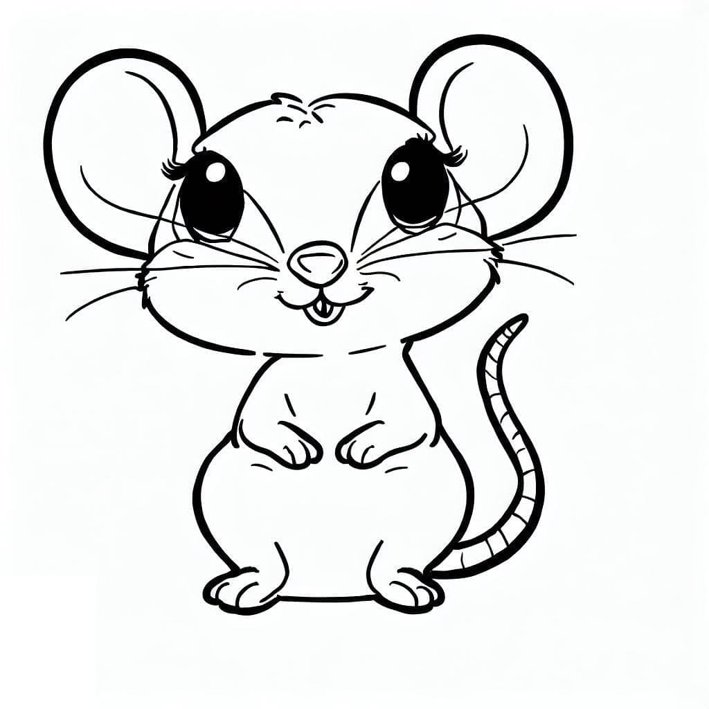 mouse coloring sheet