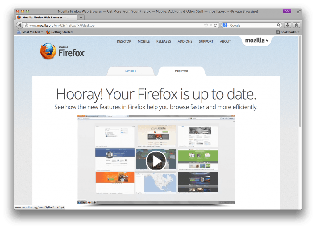 mozilla mac os x