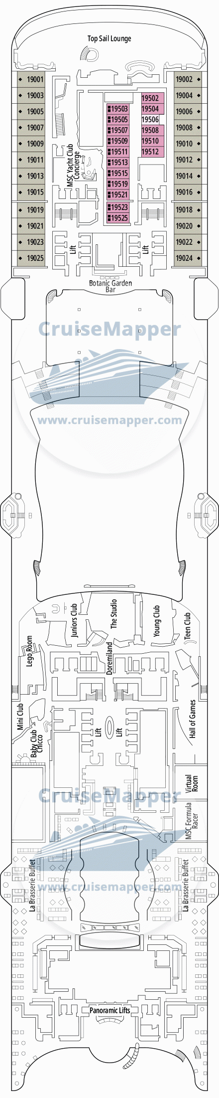 msc world america deck plan