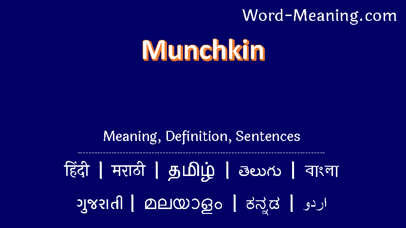 my munchkin meaning in hindi