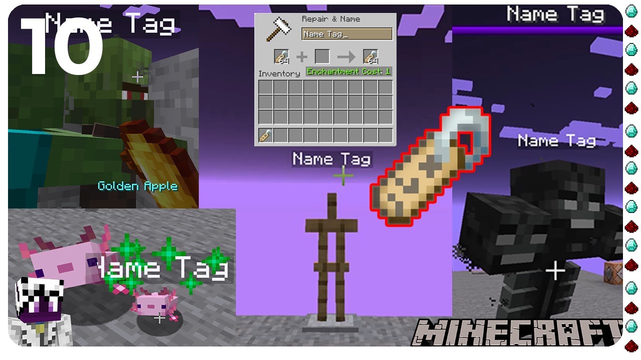 name tag tricks in minecraft