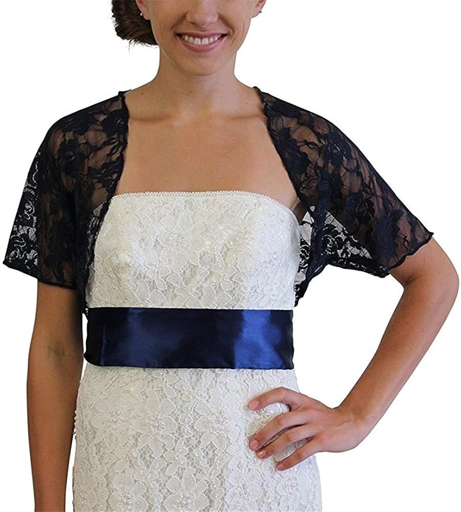 navy blue bolero shrug