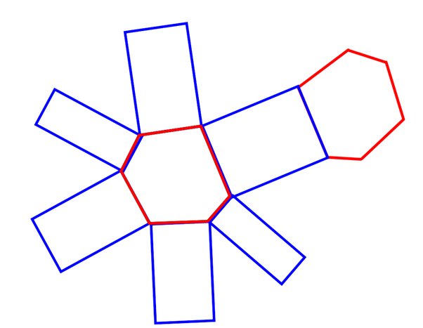 net for a hexagonal prism