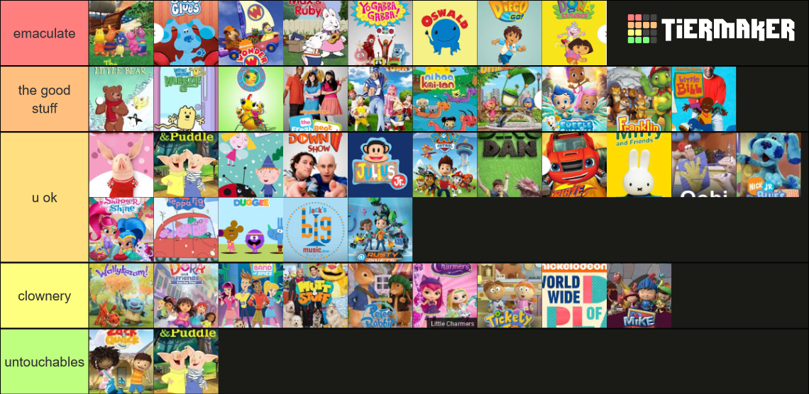 nick jr shows