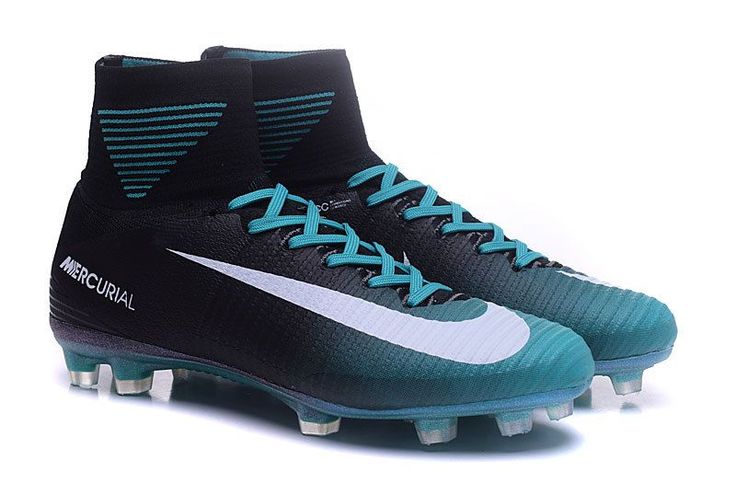 nike football boots black and blue