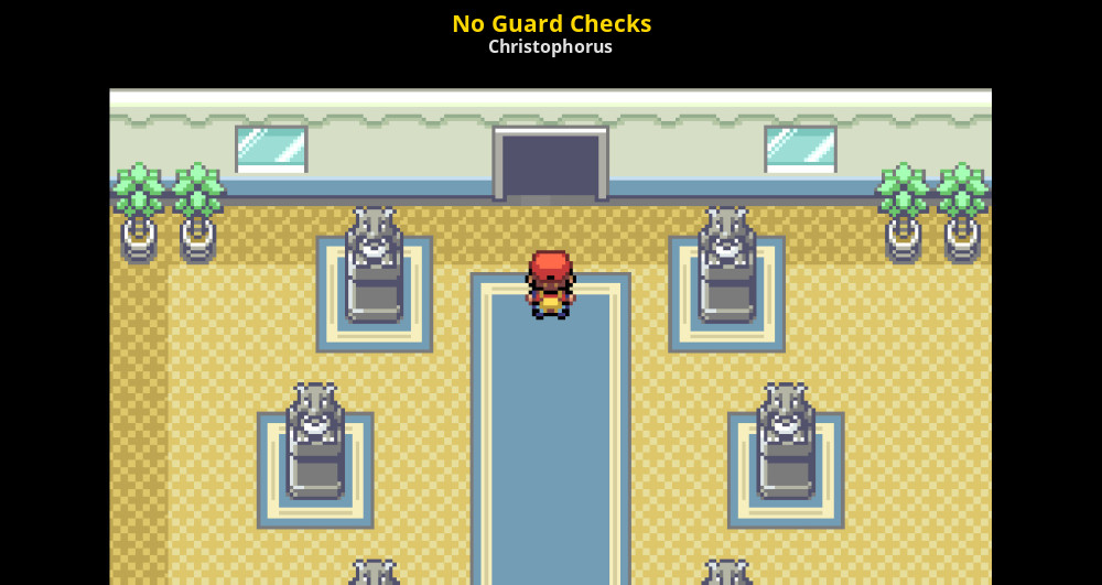 no guard pokemon