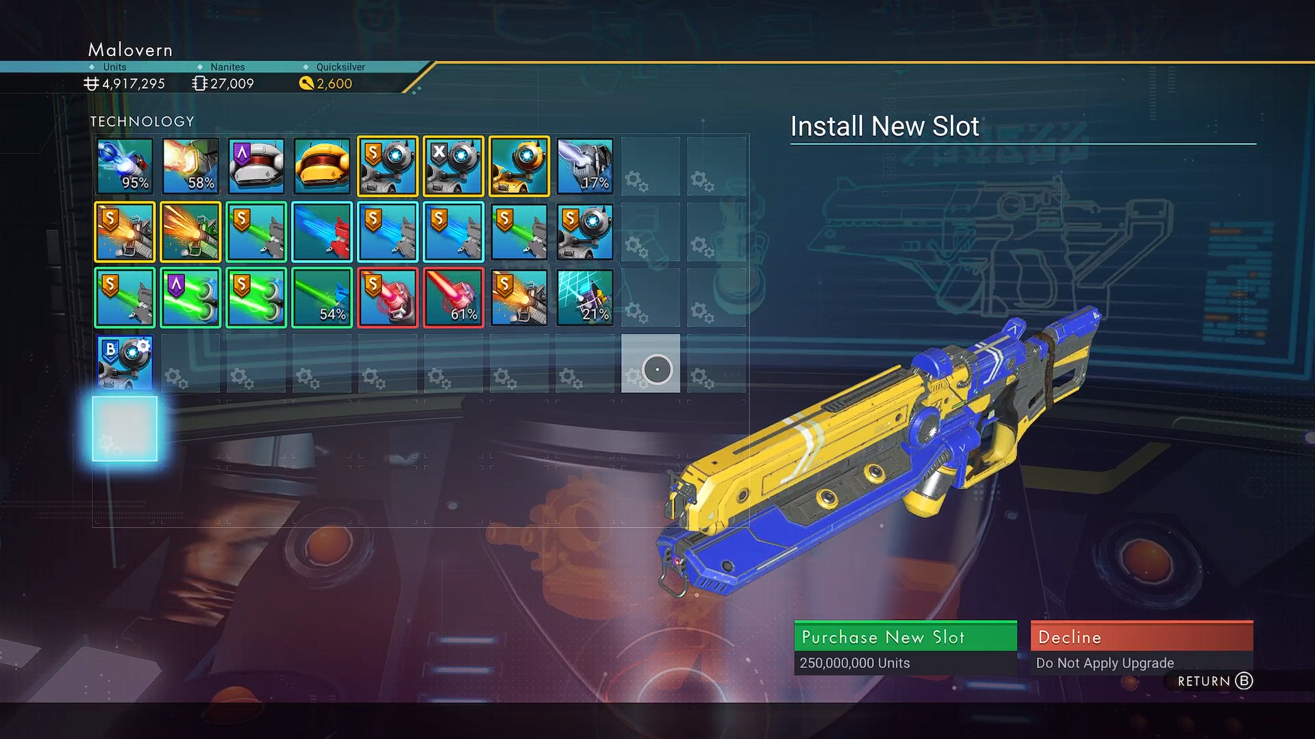 no mans sky multi tool slots