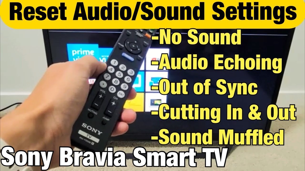 no sound from sony bravia tv