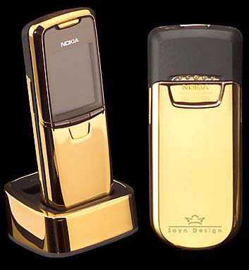 nokia slide phone gold