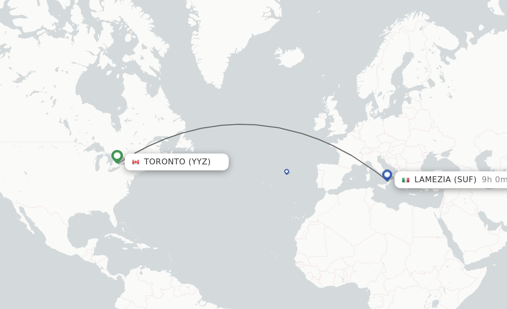 non stop flights from toronto to rome italy