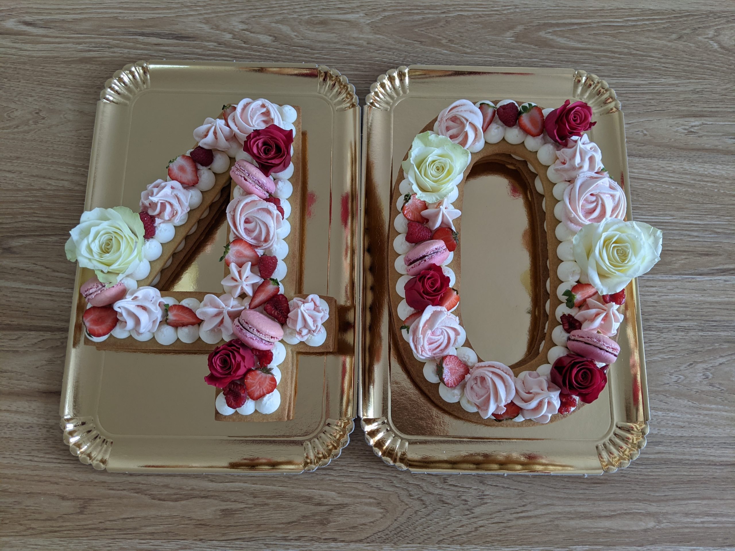 number cake 40 ans femme