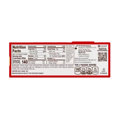 nutrition facts of kit kat