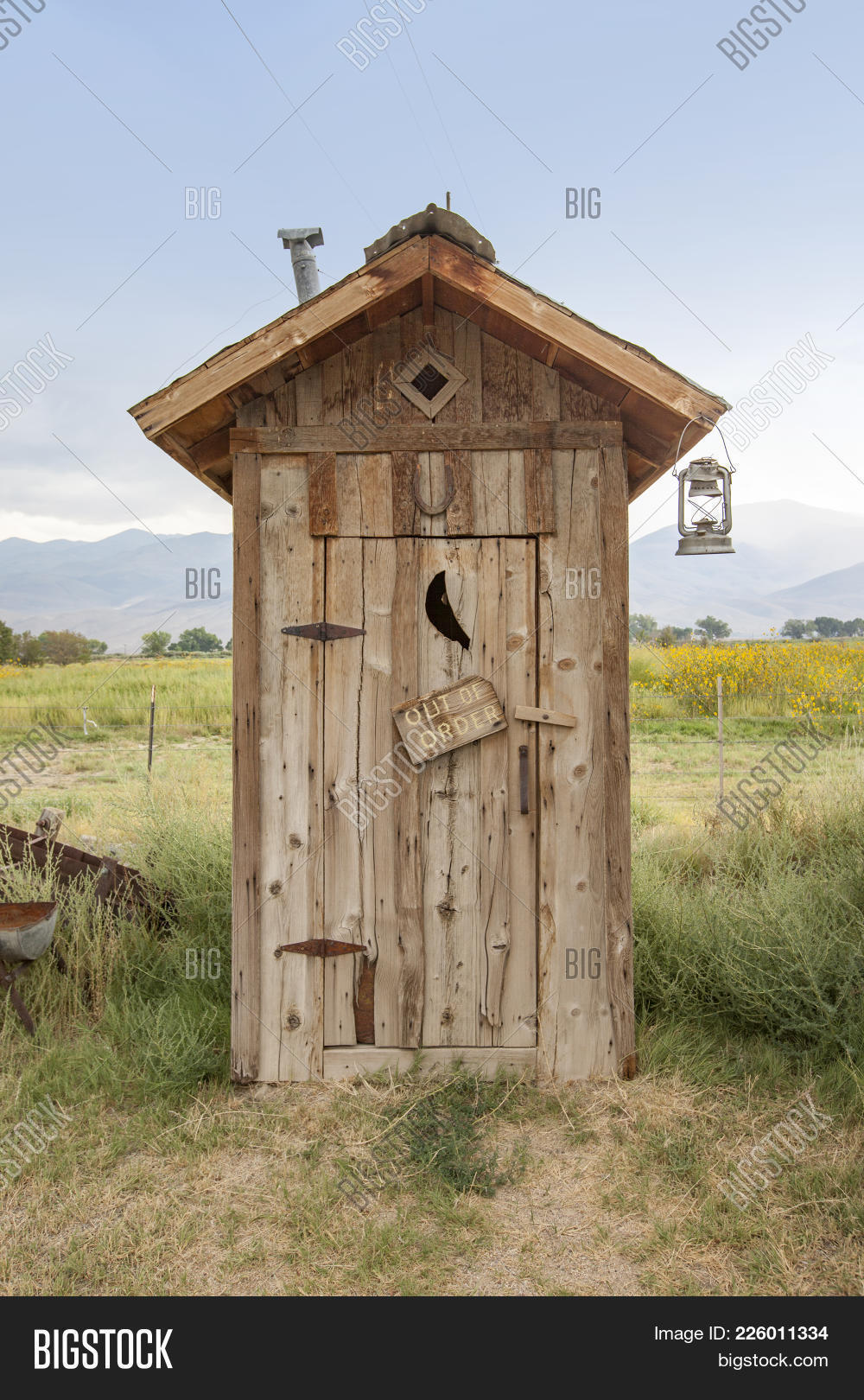 old wooden toilet