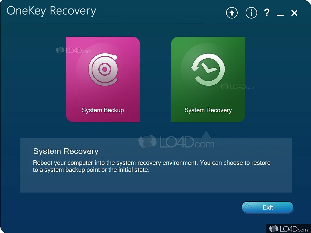 one key recovery lenovo