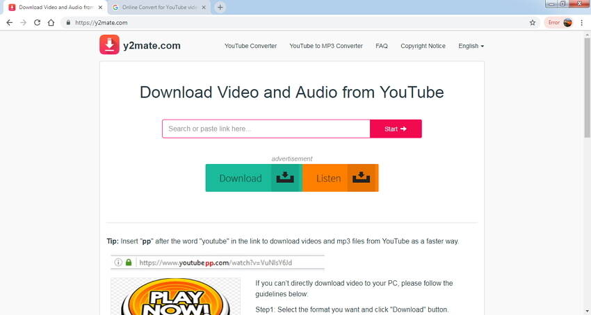 online video to audio mp3 converter