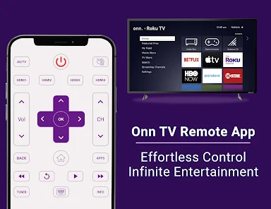 onn roku tv remote app free