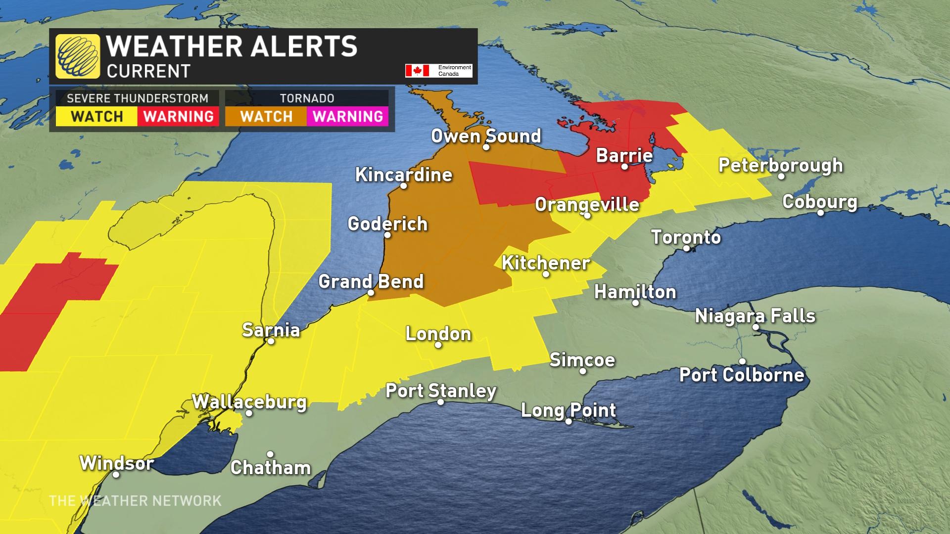 ontario tornado watch