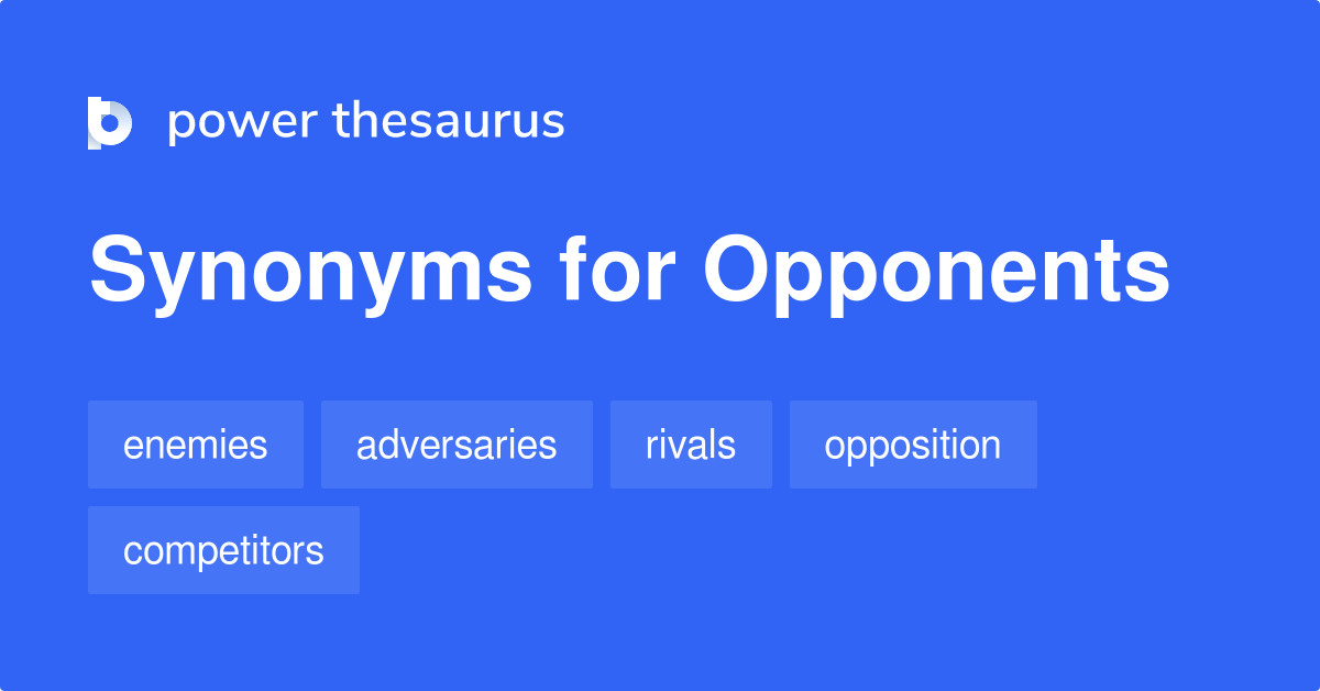 opponents synonym