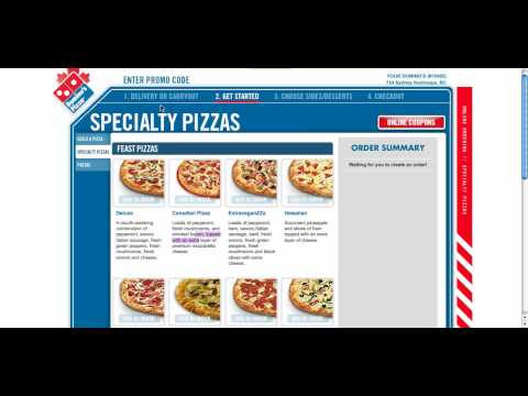 order dominos pizza online