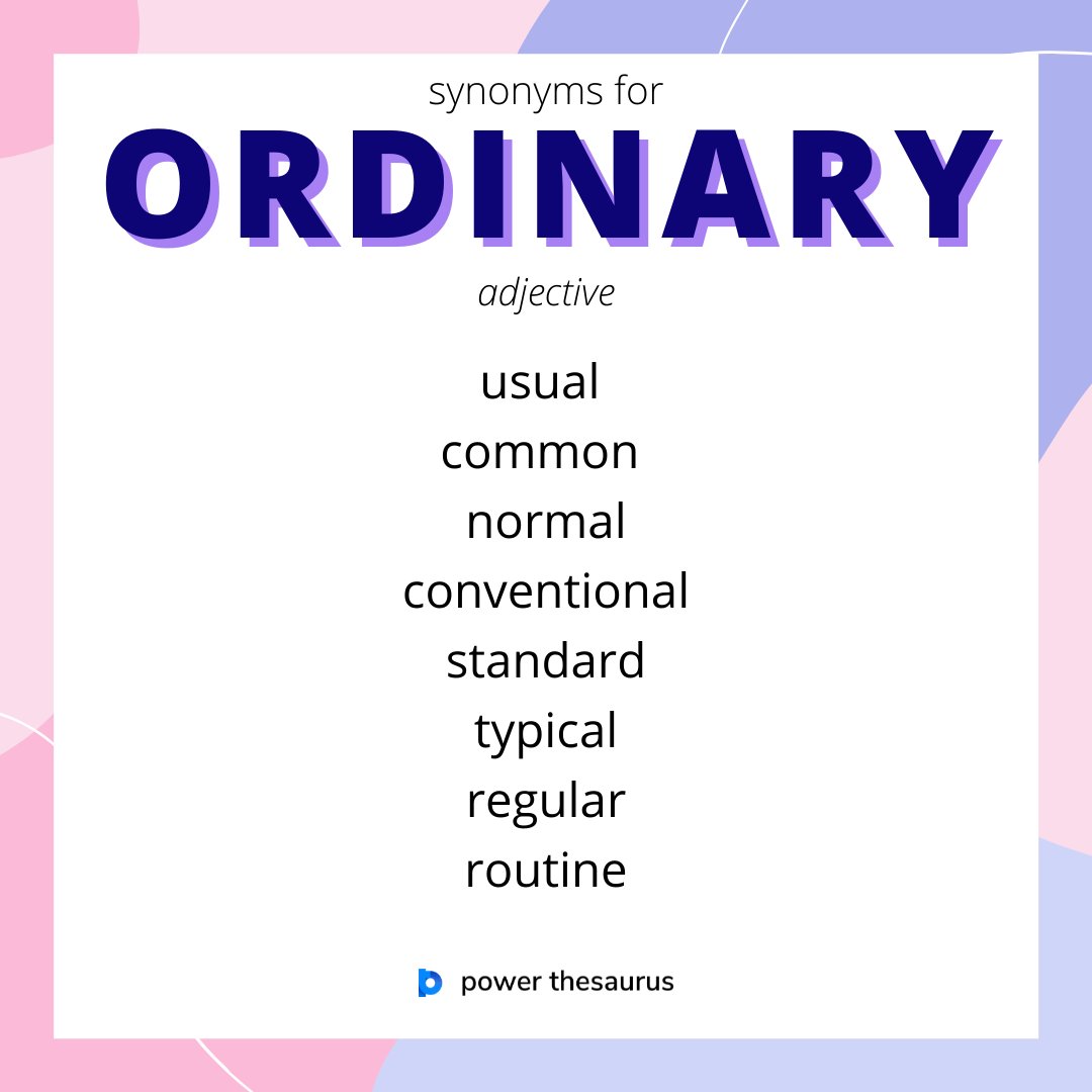 ordinary synonym