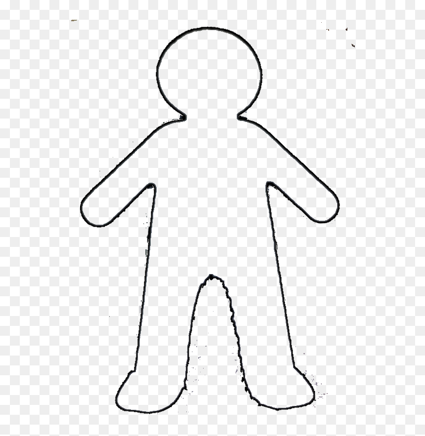 outline of a cartoon body