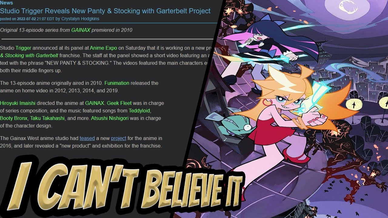 panty and stocking season 2 poster